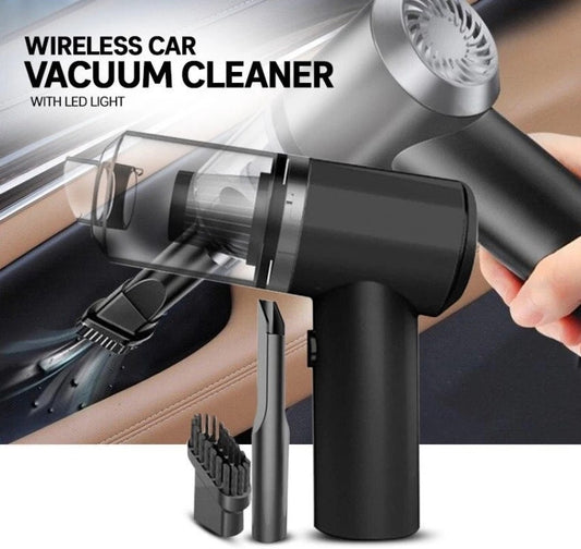 Portable High Power 3 in 1 Car Vacuum Cleaner | USB Rechargeable Wireless Handheld Car Vacuum Cleaner
